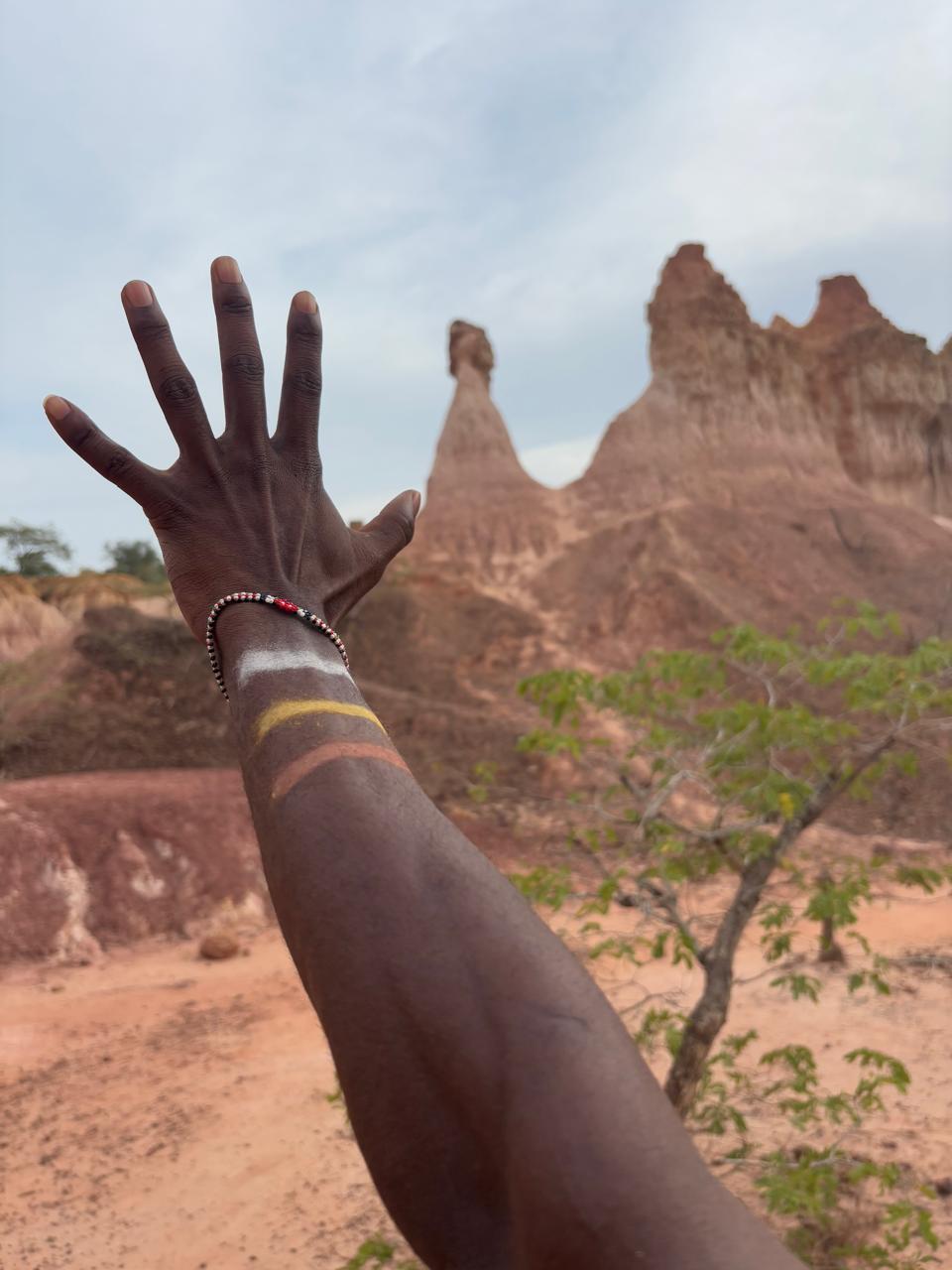 Reaching the rim viewpoint above Marafa